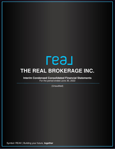 Thumbnail Real Brokerage Inc. Quarterly Report 2022-q2
