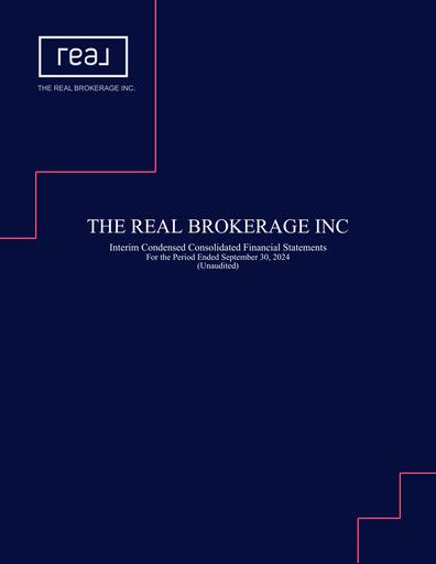 Thumbnail Real Brokerage Inc. Quarterly Report 2024-q3