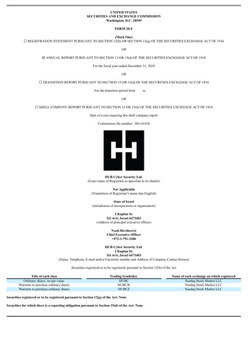 Thumbnail HUB Cyber Security Annual Report 2024