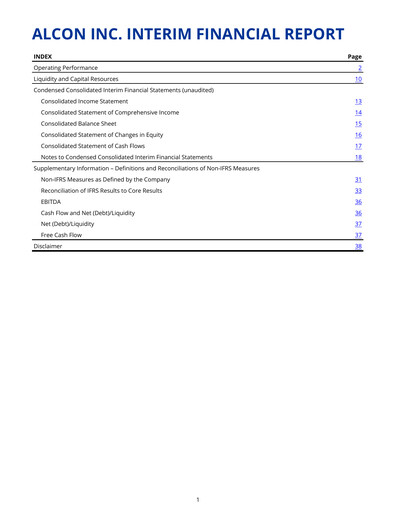 Thumbnail Alcon Half-year Report 2022-h1