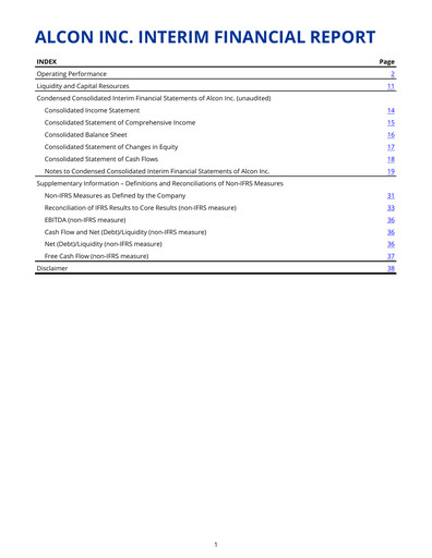 Thumbnail Alcon Half-year Report 2024-h1