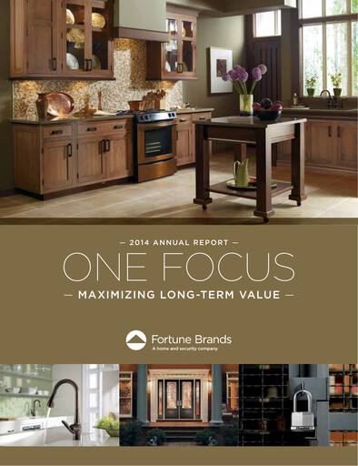 Miniature Fortune Brands Innovations Rapport annuel 2014