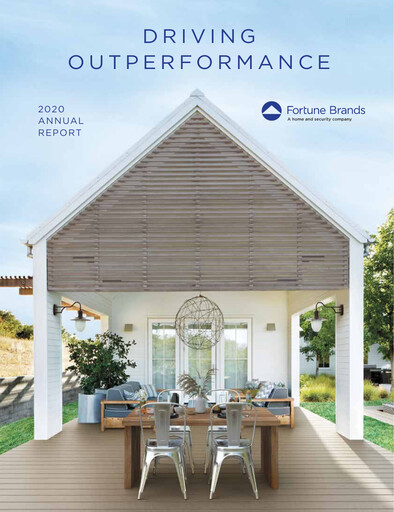 Miniature Fortune Brands Innovations Rapport annuel 2020