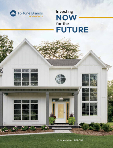 Miniature Fortune Brands Innovations Rapport annuel 2024