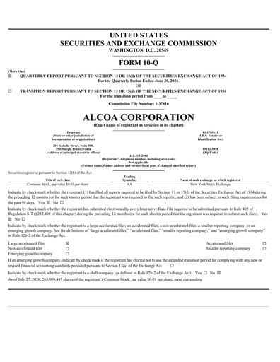 Thumbnail Alcoa Quarterly Report 2026-q2