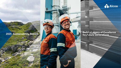 Thumbnail Alcoa Sustainability Report 2025