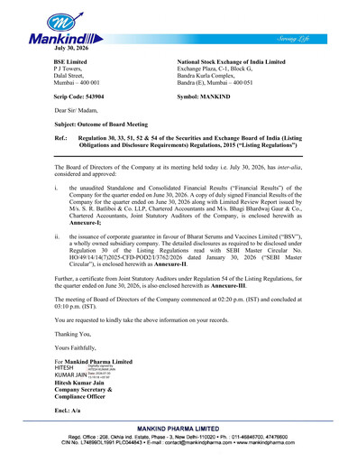 Thumbnail Mankind Pharma Quarterly Report 2026-q1