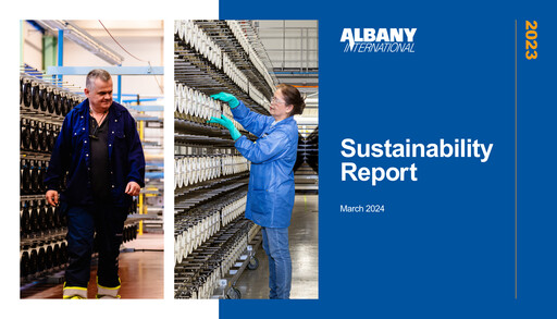 Vorschaubild Albany International
 Nachhaltigkeitsbericht 2023