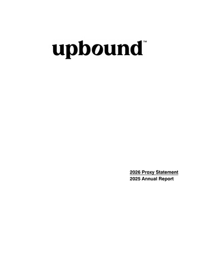 Miniature Upbound Group Rapport annuel 2025
