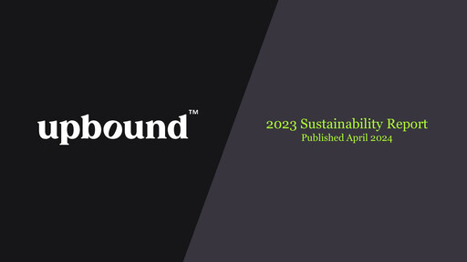 Miniature Upbound Group Rapport de durabilité 2023