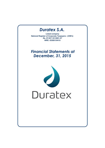 Miniature Dexco Bilan financier 2015