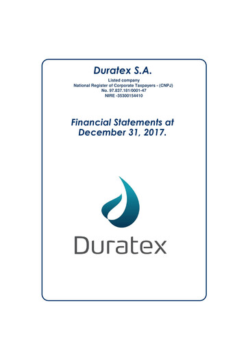 Miniature Dexco Bilan financier 2017