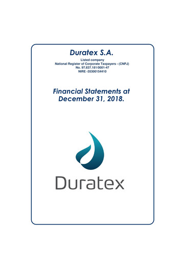 Miniature Dexco Bilan financier 2018