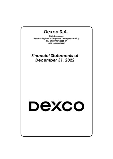 Miniature Dexco Bilan financier 2022