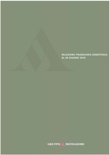 Thumbnail Arnoldo Mondadori Editore Half-year Report 2019-h1