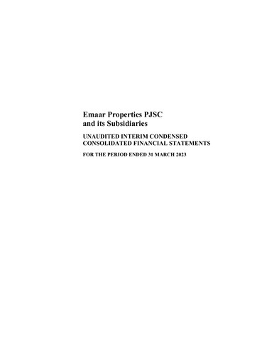 Thumbnail Emaar Properties Quarterly Report 2023-q1