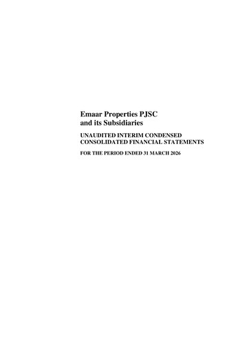 Thumbnail Emaar Properties Quarterly Report 2026-q1
