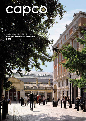 Thumbnail Shaftesbury Capital Annual Report 2010
