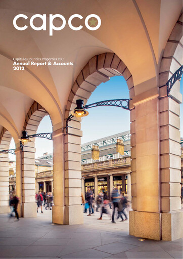 Thumbnail Shaftesbury Capital Annual Report 2012