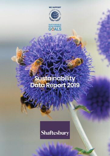 Thumbnail Shaftesbury Capital Sustainability Report 2019