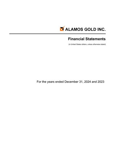 Thumbnail Alamos Gold Financial Statement 2024
