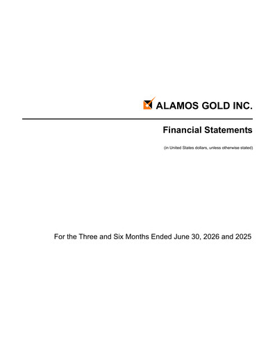Thumbnail Alamos Gold Quarterly Report 2026-q2