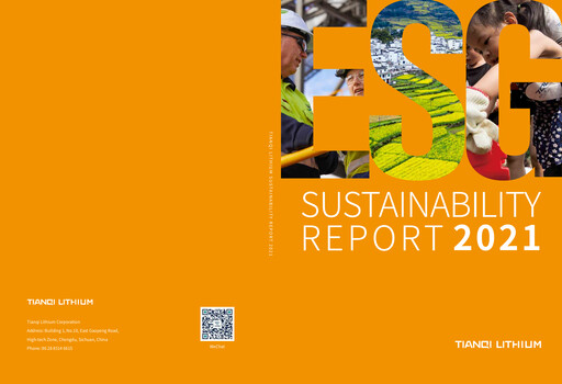 Thumbnail Tianqi Lithium Sustainability Report 2021