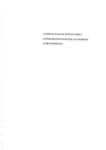Thumbnail National Bank of Kuwait Financial Statement 2016