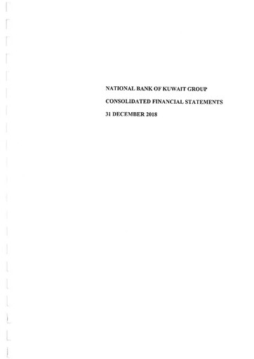 Thumbnail National Bank of Kuwait Financial Statement 2018