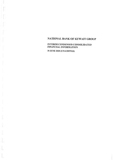 Thumbnail National Bank of Kuwait Financial Statement 2020-h1