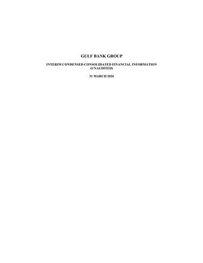 Vorschaubild Gulf Bank Quartalsbericht 2026-q1