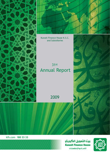 Miniature Kuwait Finance House Rapport annuel 2009