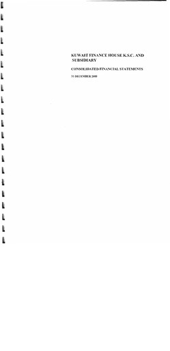 Thumbnail Kuwait Finance House Financial Statement 2000