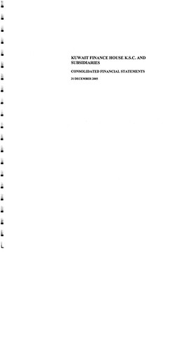 Thumbnail Kuwait Finance House Financial Statement 2005