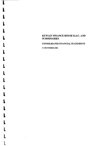 Thumbnail Kuwait Finance House Financial Statement 2008