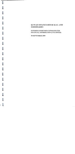 Thumbnail Kuwait Finance House Financial Statement 2009-9m