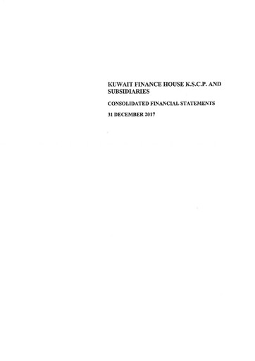 Thumbnail Kuwait Finance House Financial Statement 2017