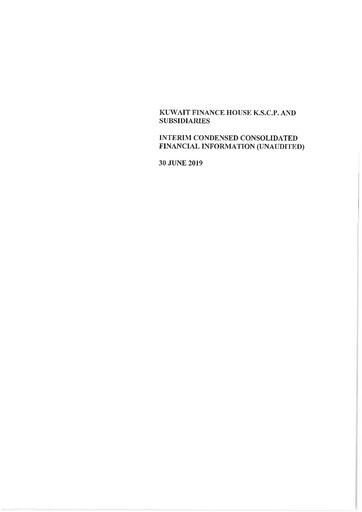 Thumbnail Kuwait Finance House Financial Statement 2019-h1