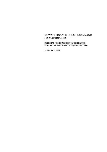 Thumbnail Kuwait Finance House Quarterly Report 2025-q1