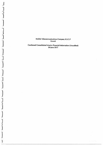 Thumbnail Zain (Mobile Telecommunications Company) Financial Report 2017-h1