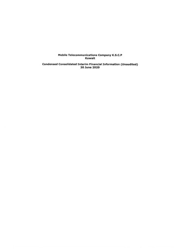 Thumbnail Zain (Mobile Telecommunications Company) Financial Report 2020-h1