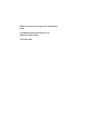 Thumbnail Zain (Mobile Telecommunications Company) Financial Statement 2006