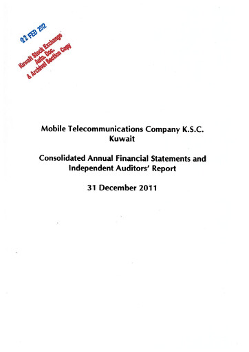 Thumbnail Zain (Mobile Telecommunications Company) Financial Statement 2011
