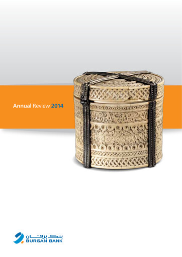 Miniature Burgan Bank Rapport annuel 2014