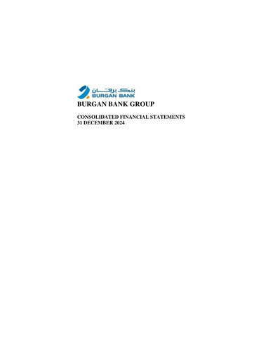 Miniature Burgan Bank Bilan financier 2024