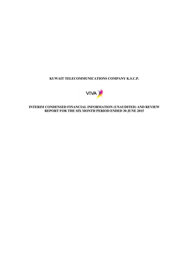 Thumbnail Kuwait Telecommunications Company Financial Statement 2015-h1