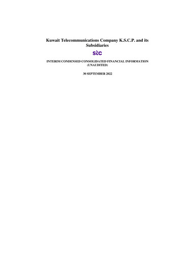 Thumbnail Kuwait Telecommunications Company Financial Statement 2022-9m