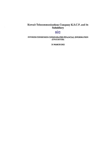 Thumbnail Kuwait Telecommunications Company Financial Statement 2022-q1