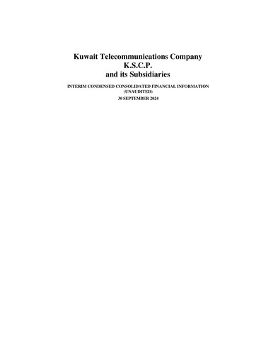 Thumbnail Kuwait Telecommunications Company Financial Statement 2024-9m