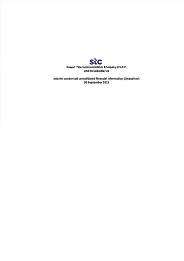 Thumbnail Kuwait Telecommunications Company Financial Statement 2025-9m